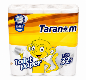 Toiletpapier 3 laags 32rollen.
