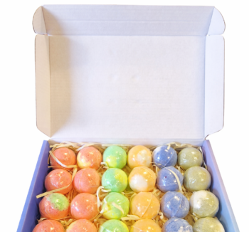 Bath Bombs Gift Set – Luxe Badbruisballen Set (24 Stuks) – Ontspannend & Verzorgend
