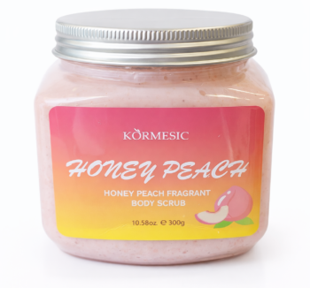 Body Scrub Honey Peach 300g – Exfoliërende Scrub met Verzorgende Werking