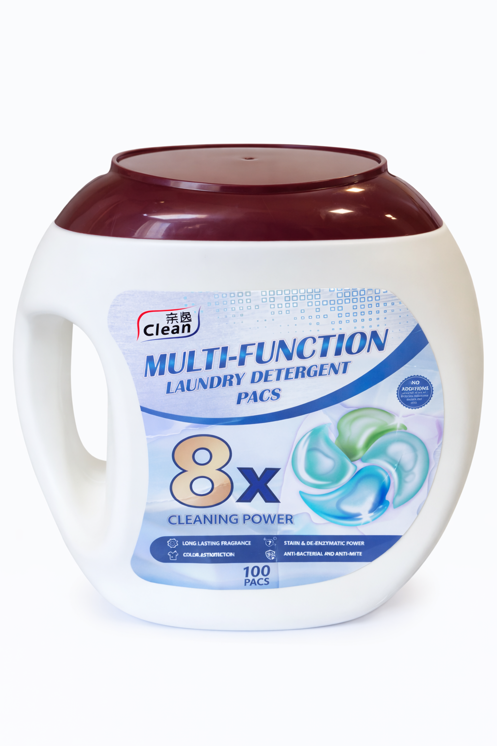 Wasmiddel Pods 8x Kracht – Multi-Function Laundry Detergent (100 Capsules)